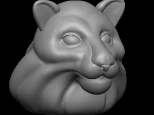 Wolf Model Cetak 3D
