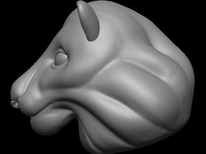Wolf Model Cetak 3D