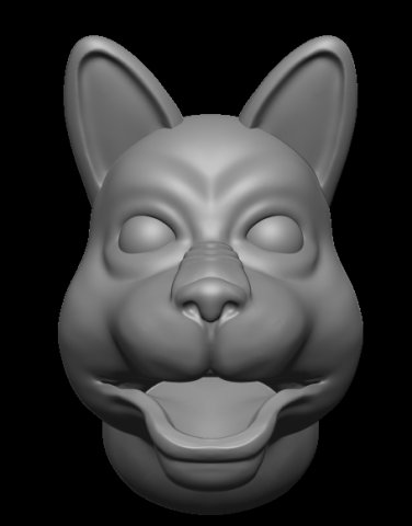 Dog 3D Принт Модель .c4d .max .obj .3ds .fbx .stl .blend 
