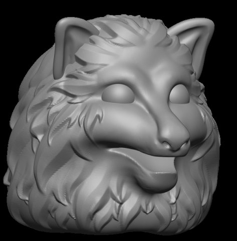 Wolf Model Cetak 3D .c4d .max .obj .3ds .fbx .stl .blend 