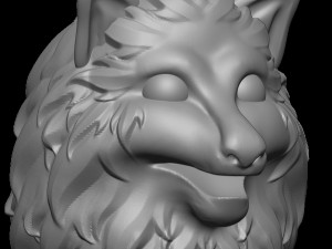 Wolf 3D Print Model