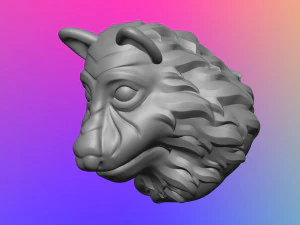 Wolf 3D Print Model