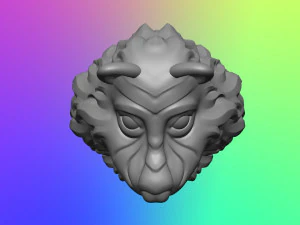 Wolf 3D Print Model