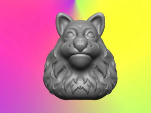 Wolf 3D Print Model