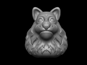 Wolf Modello di stampa 3D