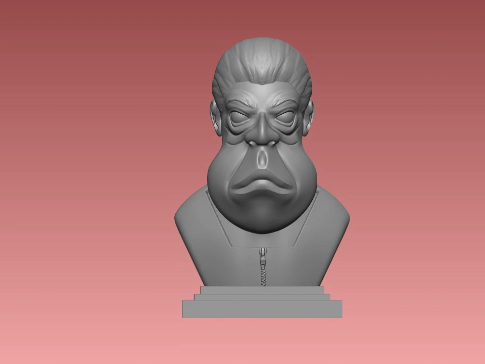 Man sculpt 3D Print Model .c4d .max .obj .3ds .fbx .stl .blend