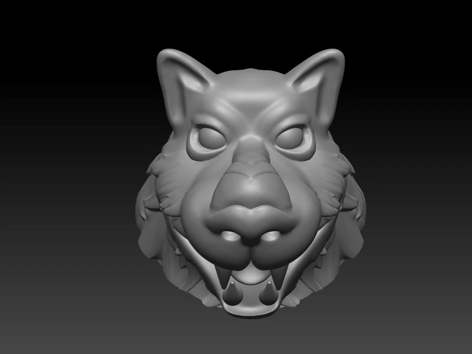 Dog 3D Print Model .c4d .max .obj .3ds .fbx .stl .blend 