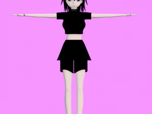 HanakoVRChat 3D Model