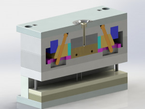 Plastic injection mold-pipe coupling piece 3D मॉडल