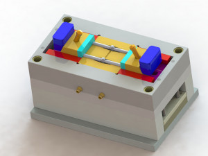 Plastic injection mold-pipe coupling piece 3D मॉडल