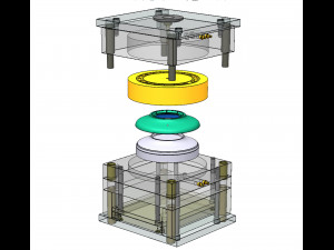 Plastic Injection Mold Design 3D 模型