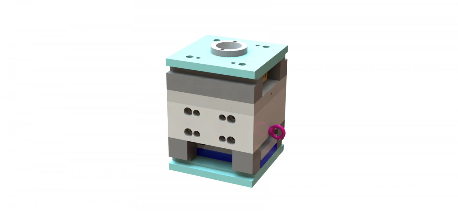 Plastic Injection Mold Design-Rubber Pump Mold 3D Model .c4d .max .obj .3ds .fbx .stl .blend
