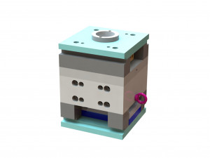 Plastic Injection Mold Design-Rubber Pump Mold 3Dモデル