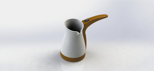 Electric Coffee Pot Maker-Moldable 3Dモデル .c4d .max .obj .3ds .fbx .stl .blend 