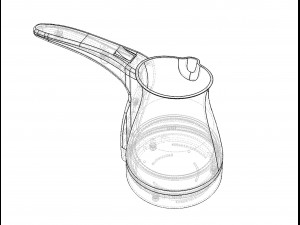 Electric Coffee Pot Maker-Moldable 3Dモデル