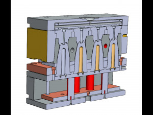 Plastic Injection Mold Design 3D-Modell