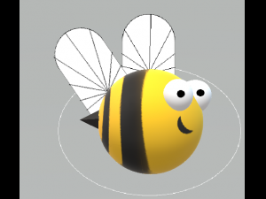 Cartoon Bee 3D Model