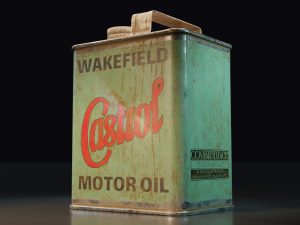 Game ready of an old castrol oil canister 3Dモデル