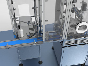 LLENADORA ROTATIVA DE LIQUIDOS 3D Model
