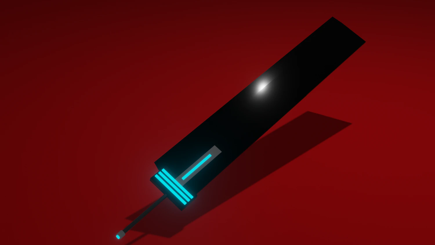 Black big sword 3D Model .c4d .max .obj .3ds .fbx .stl .blend 