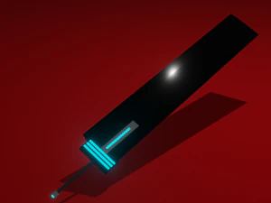 Grande spada nera Modello 3D