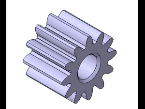 M1 Z12 D&Uuml;Z DİŞLİ B10 3D Model