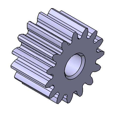 M1 Z15 SPUR GEAR B10 3D Модель .c4d .max .obj .3ds .fbx .stl .blend 
