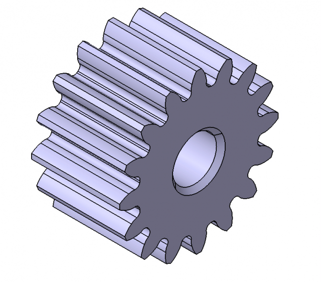 M1 Z16 SPUR GEAR B10 Modelo 3D .c4d .max .obj .3ds .fbx .stl .blend 