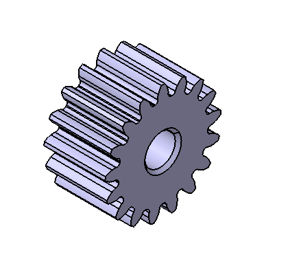 M1 Z17 SPUR GEAR B10 Model 3D .c4d .max .obj .3ds .fbx .stl .blend 