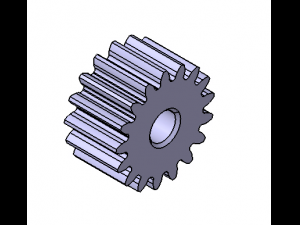 M1 Z17 SPUR GEAR B10 3D 모델