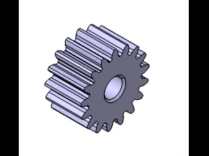 M1 Z17 SPUR GEAR B10 3D Model
