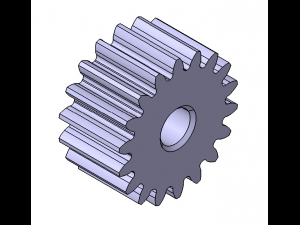 M1 Z18 SPUR GEAR B10 3D 모델