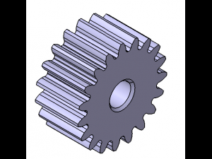 M1 Z19 SPUR GEAR B10 3D 모델