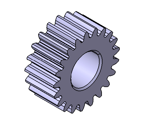 M1 Z21 SPUR GEAR B10 Modello 3D .c4d .max .obj .3ds .fbx .stl .blend 