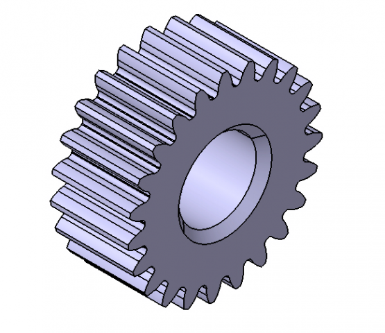M1 Z23 SPUR GEAR B10 Modello 3D .c4d .max .obj .3ds .fbx .stl .blend 