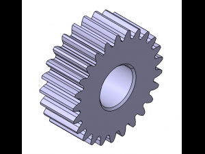 M1 Z25 SPUR GEAR B10 3D Model