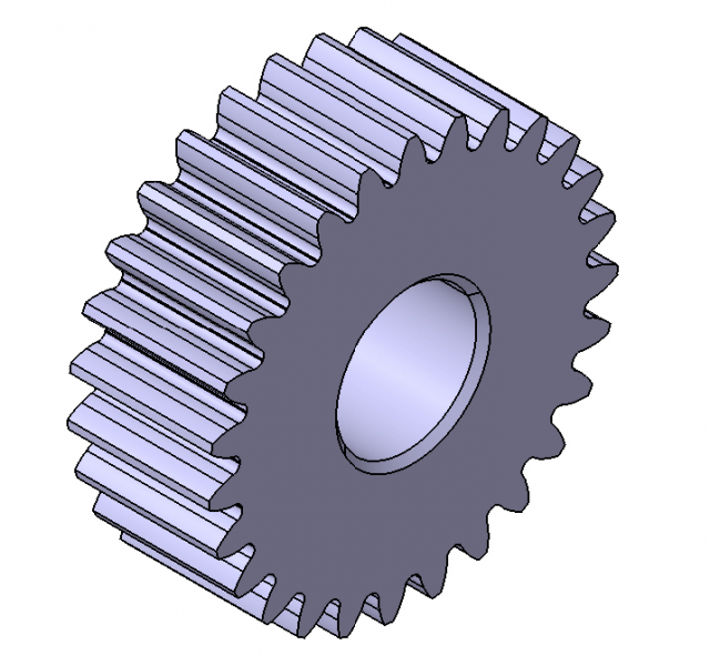 M1 Z27 SPUR GEAR B10 3D Модель .c4d .max .obj .3ds .fbx .stl .blend 