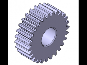 M1 Z27 SPUR GEAR B10 3D Модель