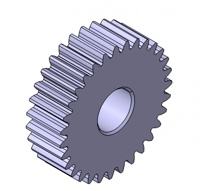 M1 Z31 SPUR GEAR B10 3D 모델 .c4d .max .obj .3ds .fbx .stl .blend 