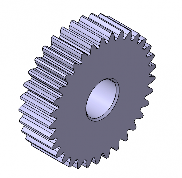M1 Z33 SPUR GEAR B10 3D-Modell .c4d .max .obj .3ds .fbx .stl .blend 