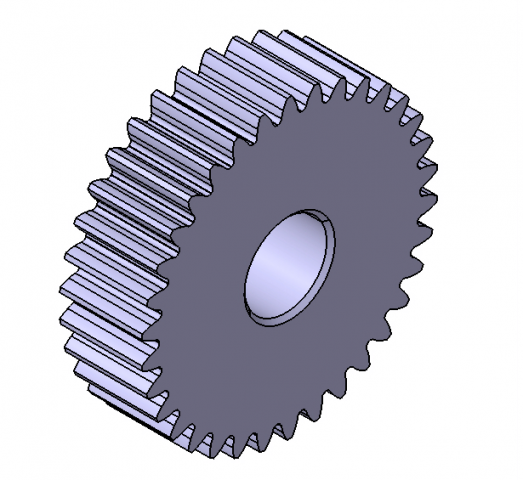 M1 Z34 SPUR GEAR B10 Modello 3D .c4d .max .obj .3ds .fbx .stl .blend