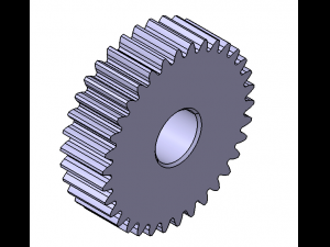 M1 Z34 SPUR GEAR B10 3D 모델