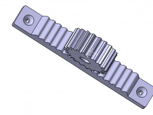 Rack and Pinion Assembly 3D Model