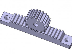 Rack and Pinion Assembly 3Dモデル