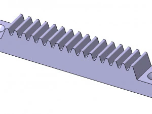 Rack and Pinion Assembly 3D Model