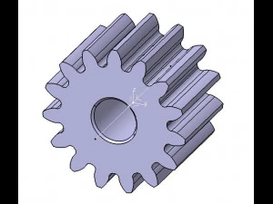 M2 Z15 ENGRENAGE DROITE B20 Modèle 3D