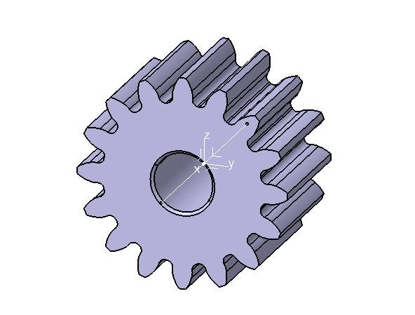 M2 Z16 SPUR GEAR B20 Modèle 3D .c4d .max .obj .3ds .fbx .stl .blend 