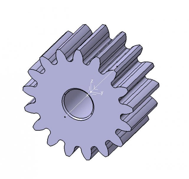 M2 Z17 SPUR GEAR B20 Modèle 3D .c4d .max .obj .3ds .fbx .stl .blend 