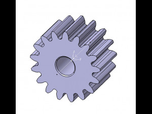 M2 Z17 SPUR GEAR B20 3D मॉडल