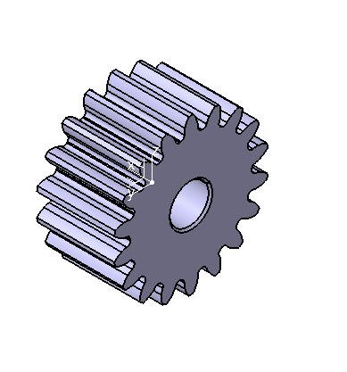 M2 Z18 SPUR GEAR B20 3D Модель .c4d .max .obj .3ds .fbx .stl .blend 